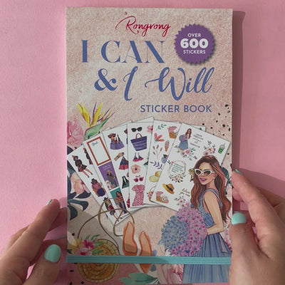 "I Can & I Will" Sticker Book | Happy Planner Stickers | Shop Rongrong 