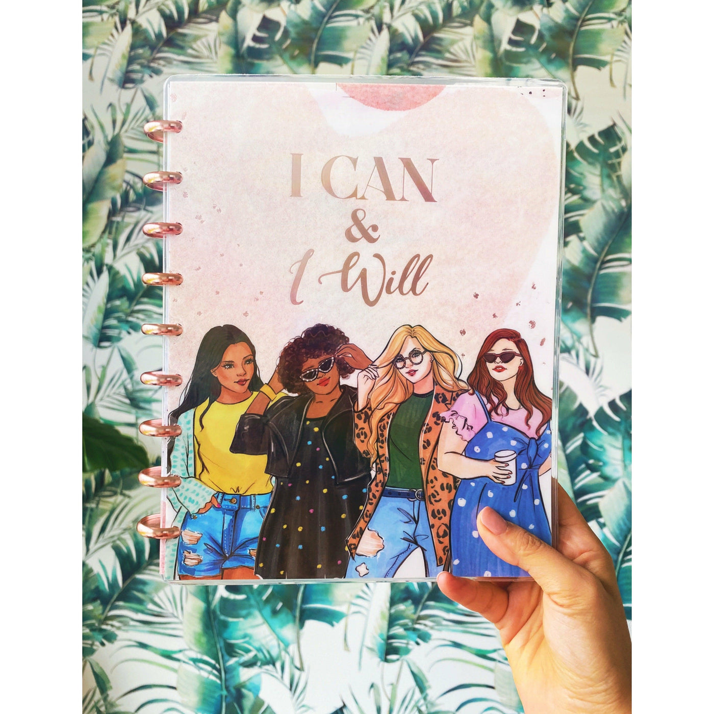 Premium Discbound 2022 "I can & I will" Planner - Undated - 12 Months Front Cover by Rongrong DeVoe