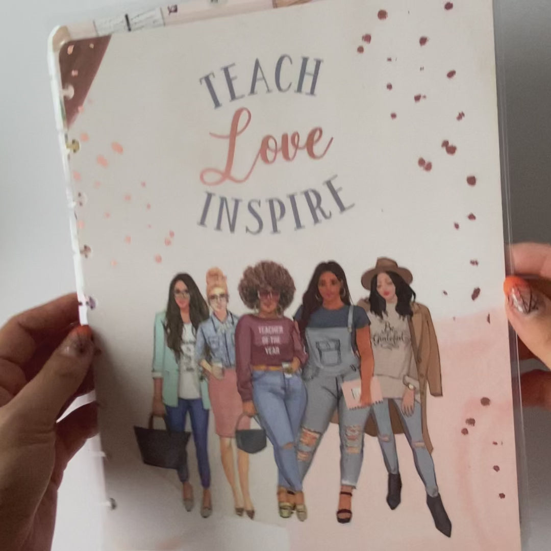 Teach, Love, Inspire Planner Cover