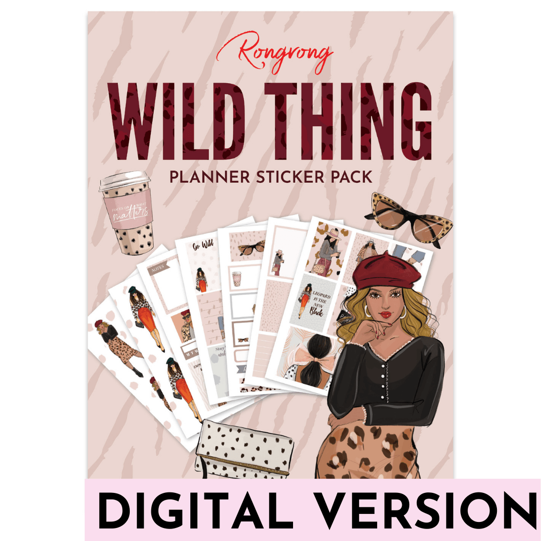 Wild Thing Planner Stickers [DOWNLOAD] - Shop Rongrong