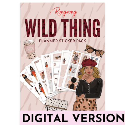 Wild Thing Planner Stickers [DOWNLOAD] - Shop Rongrong