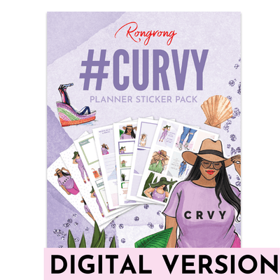 #Curvy Planner Stickers [DOWNLOAD] - Shop Rongrong