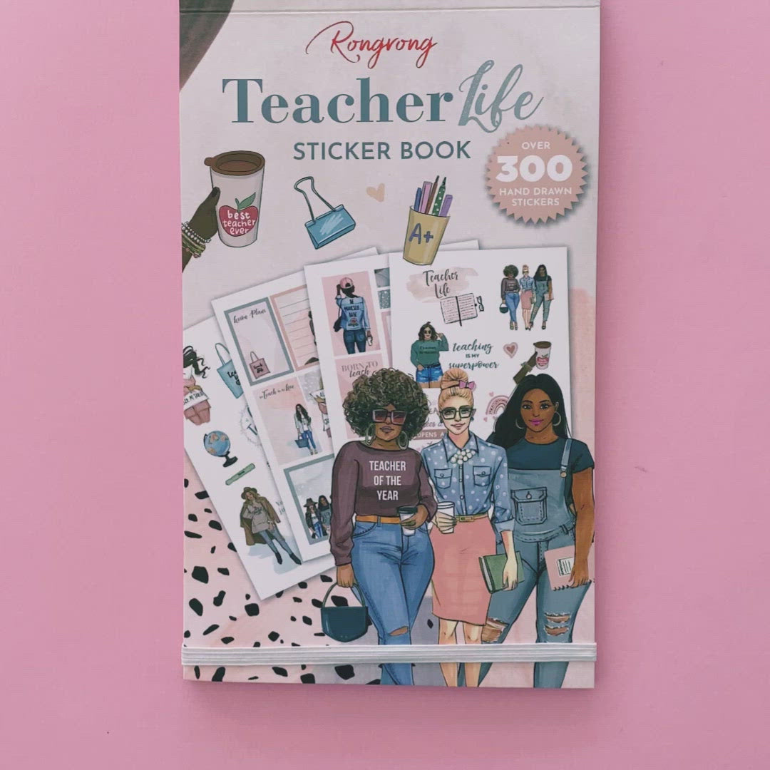 Teacher life sticker book Flip Through by Rongrong DeVoe