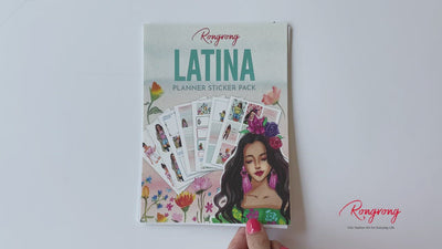 Flower child - Latina sticker pack Flip Through by Rongrong DeVoe