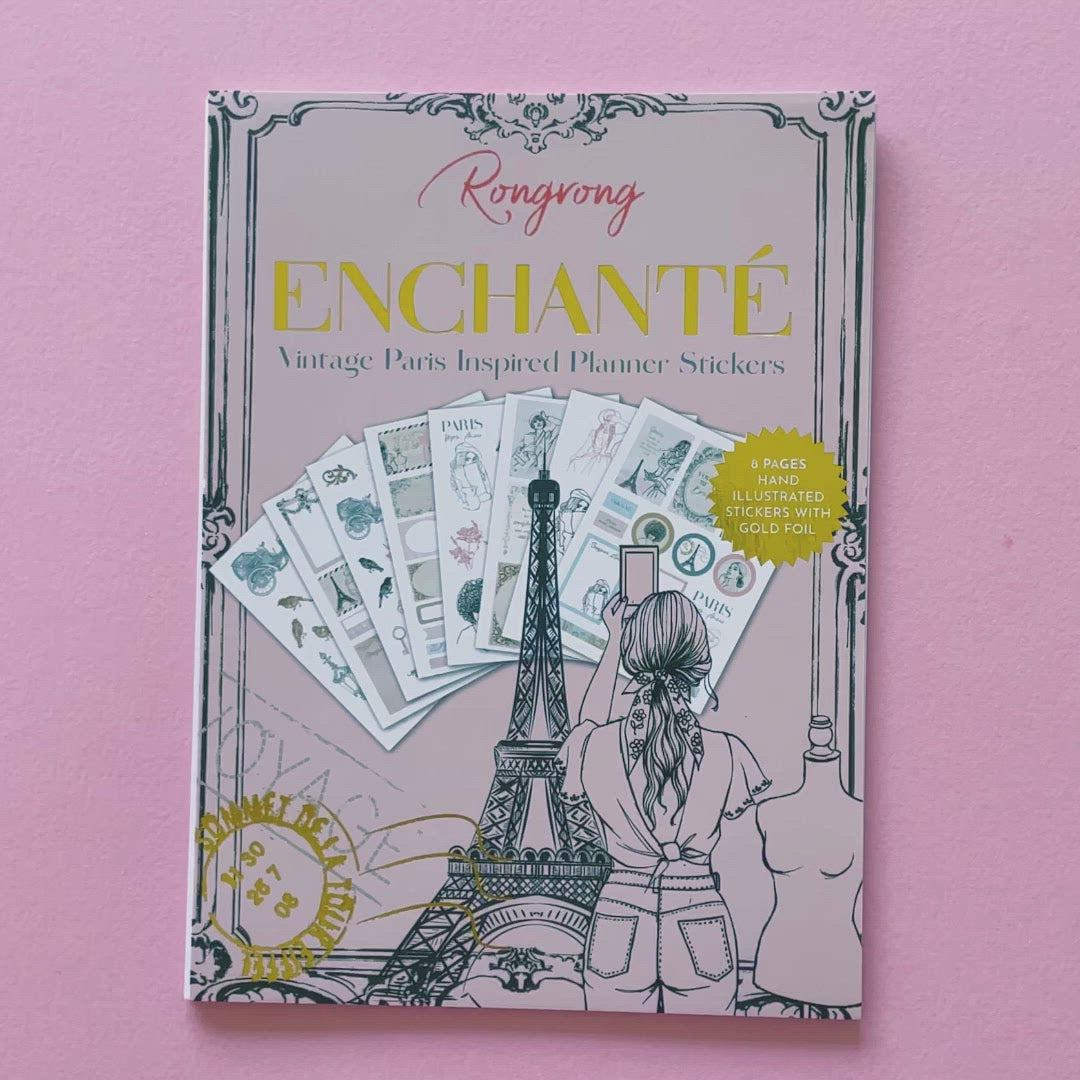 Enchanté Planner Sticker Pack (Gold Foil)