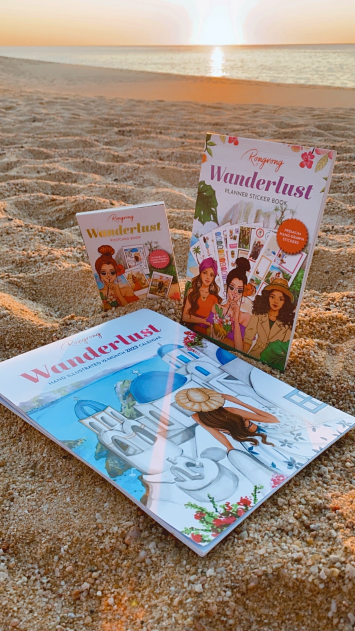 Wanderlust Bundle (Sticker Book + Postcard Book + 2023 Calendar)