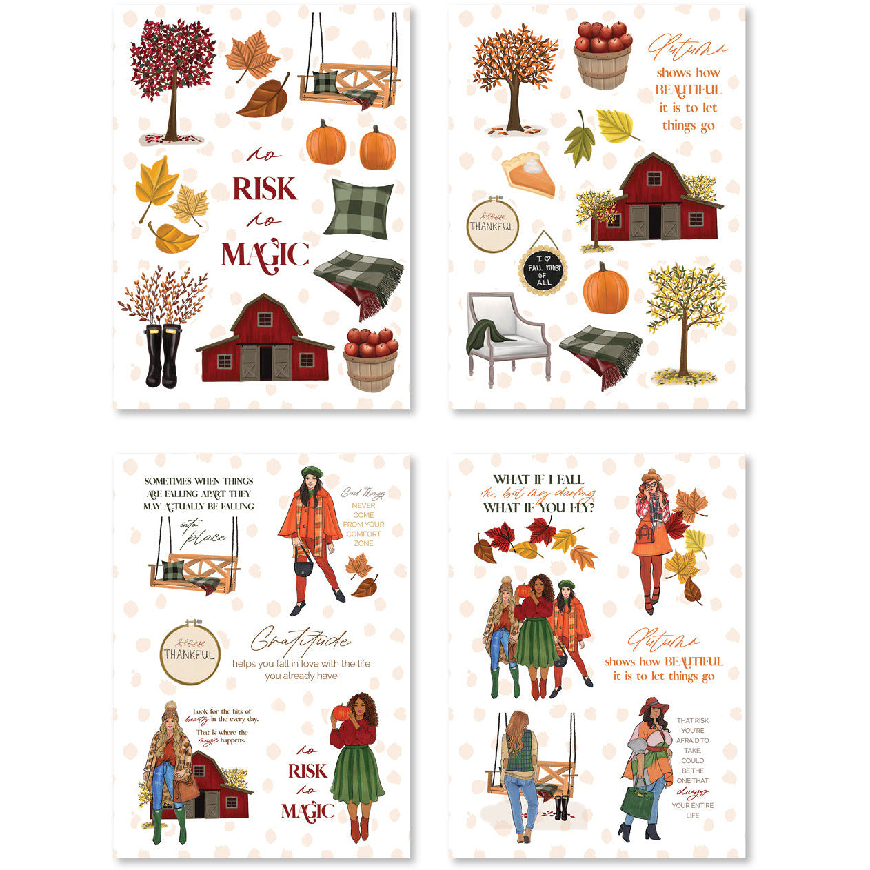 Autumn In the Country Digital Planner Stickers [DOWNLOAD]