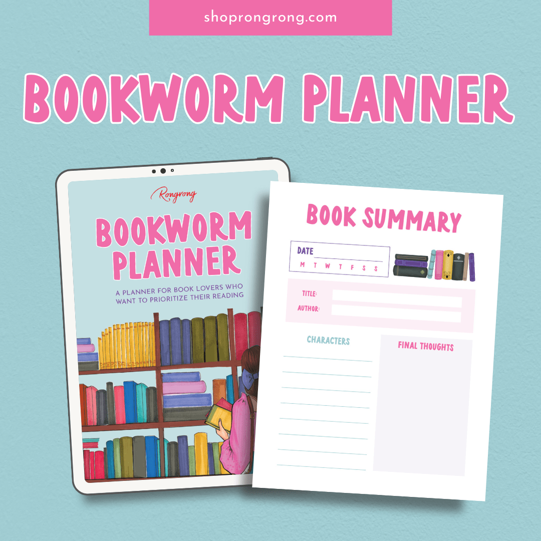 Bookworm Digital Planner | Digital DOWNLOAD | Shop Rongrong - Shop Rongrong