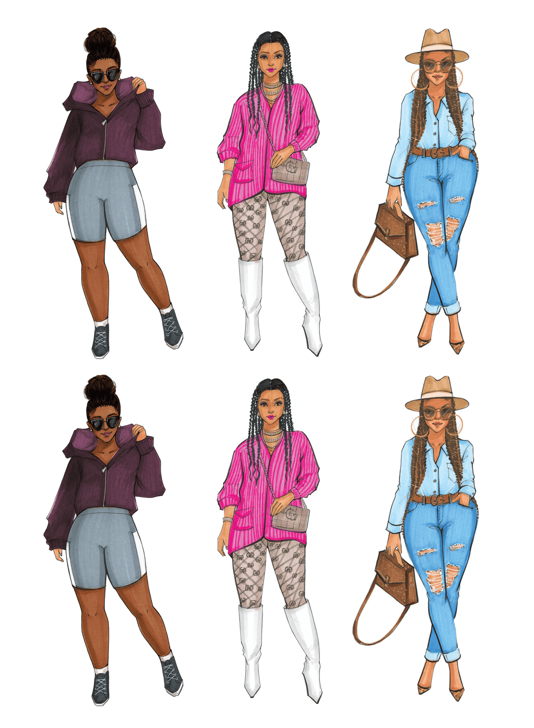 Black Girl Magic sticker pack third edition | Shop Rongrong | Digital Download