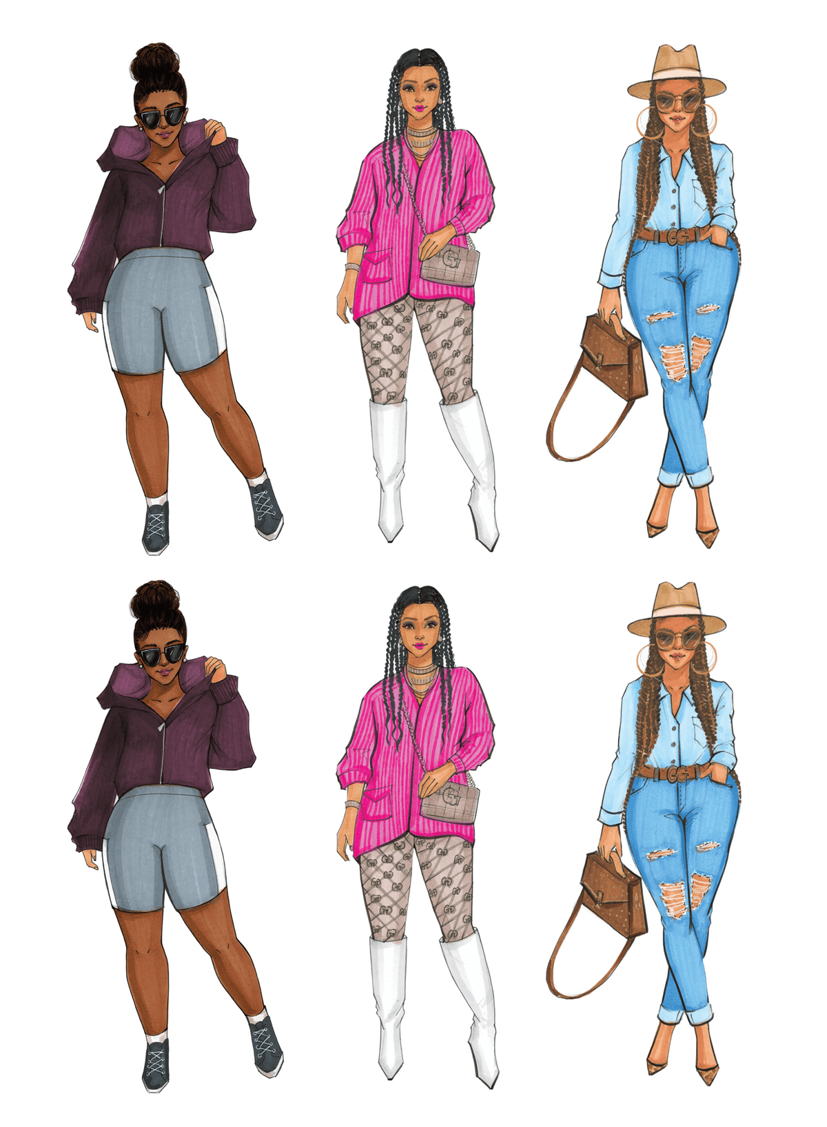 Black Girl Magic sticker pack third edition | Shop Rongrong | Digital Download