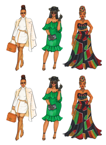 Black Girl Magic sticker pack third edition | Shop Rongrong | Digital Download