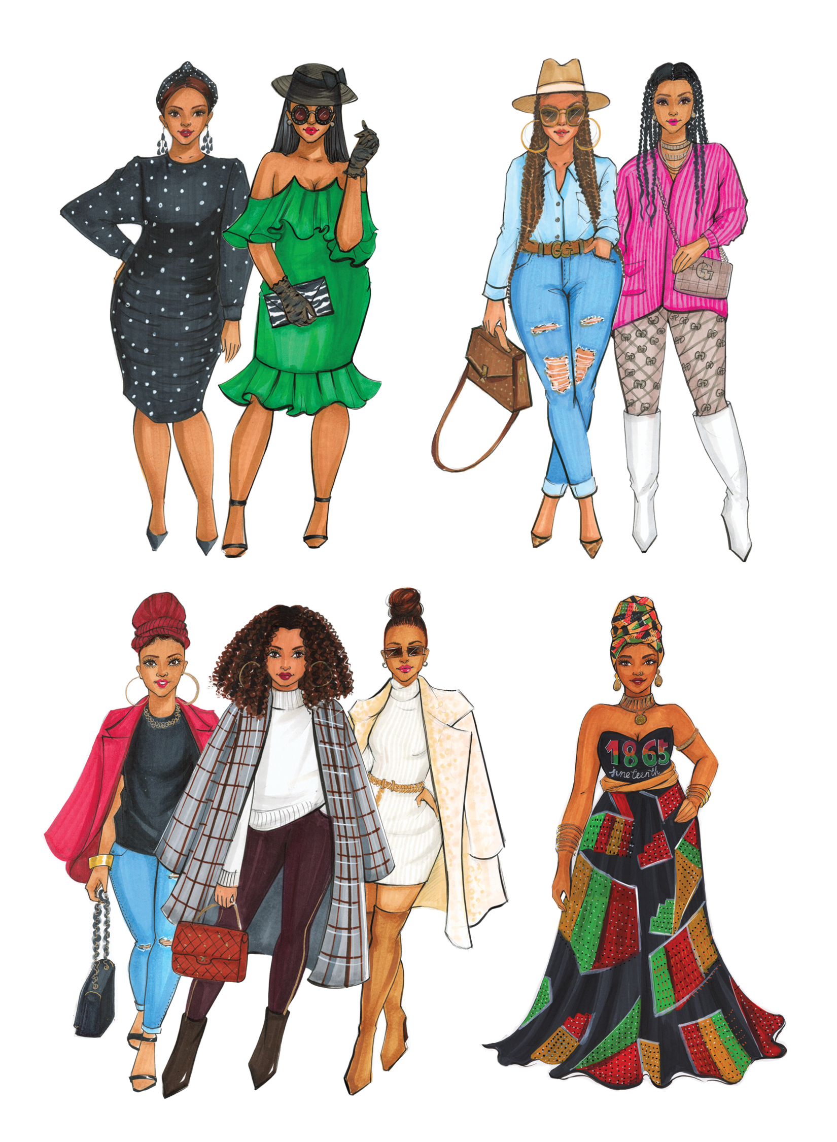 Black Girl Magic sticker pack third edition | Shop Rongrong | Digital Download