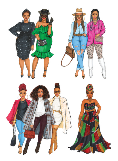 Black Girl Magic sticker pack third edition | Shop Rongrong | Digital Download