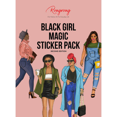 Black Girl Magic Planner Sticker Pack - Second Edition - Shop Rongrong