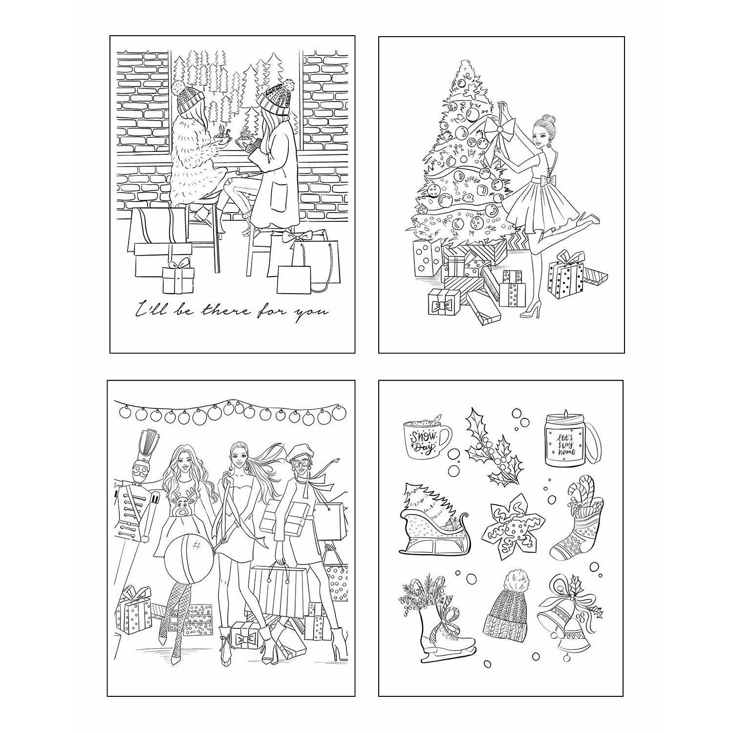 Rongrong Girls Fashion Coloring Book - DIGITAL VERSION - Shop Rongrong
