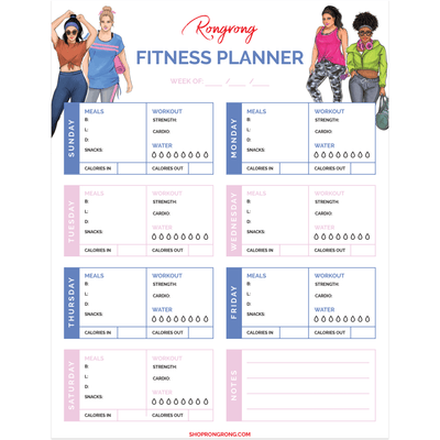 Fitness Planner - Shop Rongrong