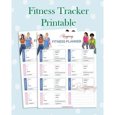 Fitness Planner Printable Insert [DOWNLOAD] - Shop Rongrong