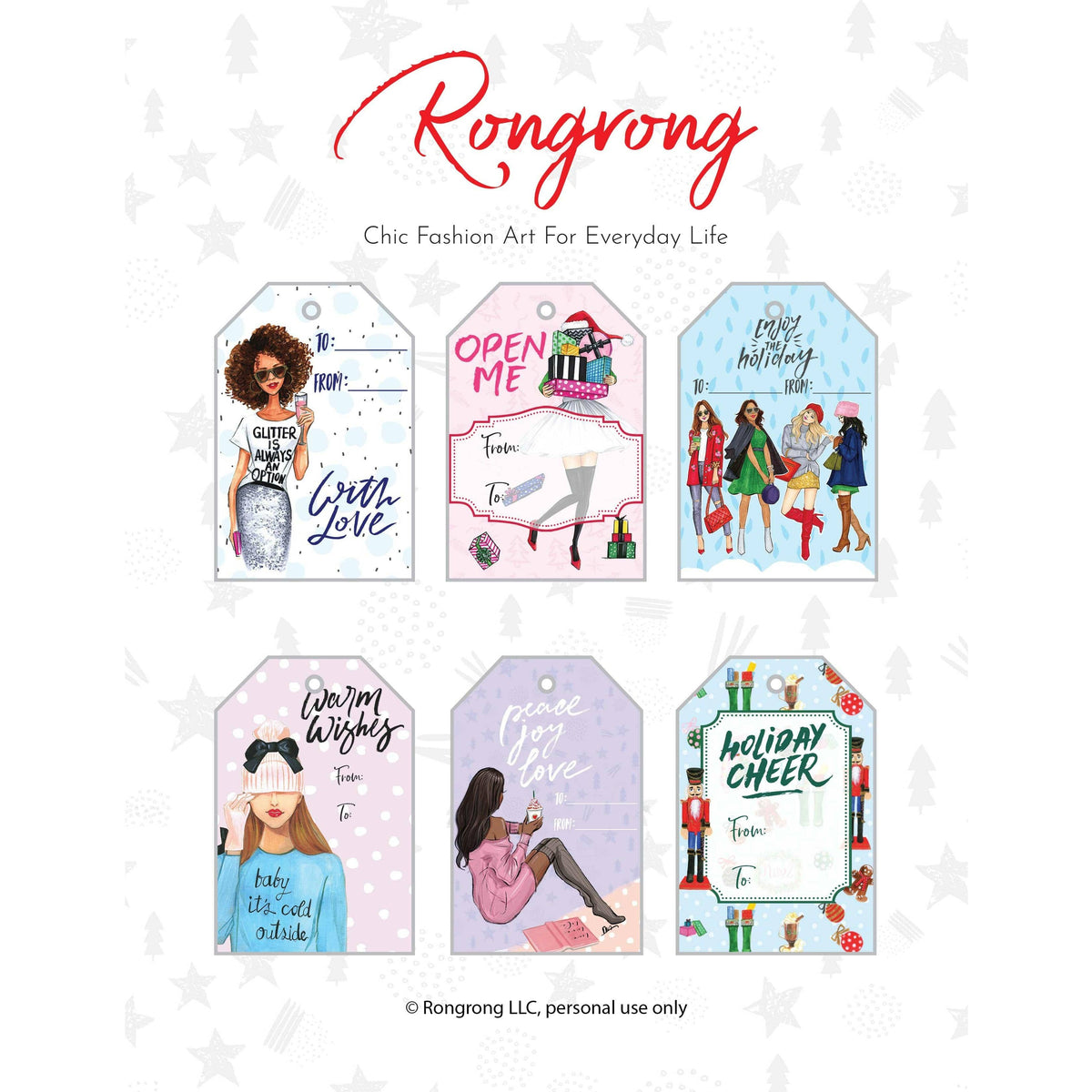 Holiday Gift Tag [DOWNLOAD] - Shop Rongrong