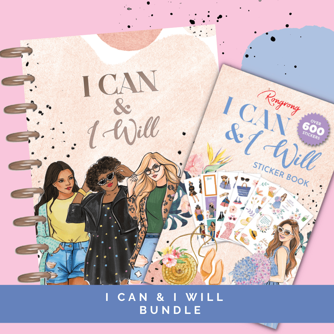 &quot;I Can &amp; I Will&quot; Planner + Stickers Bundle | Planner Stickers | Shop Rongrong