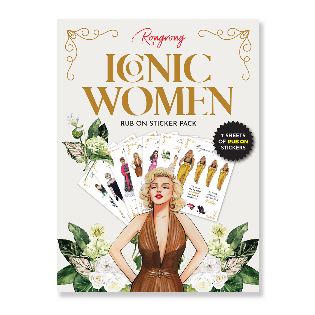 ICONIC WOMEN - RUB ON Sticker Pack