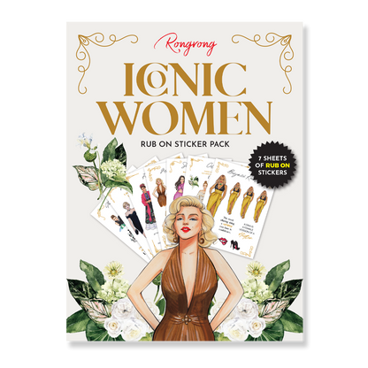 ICONIC WOMEN - RUB ON Sticker Pack