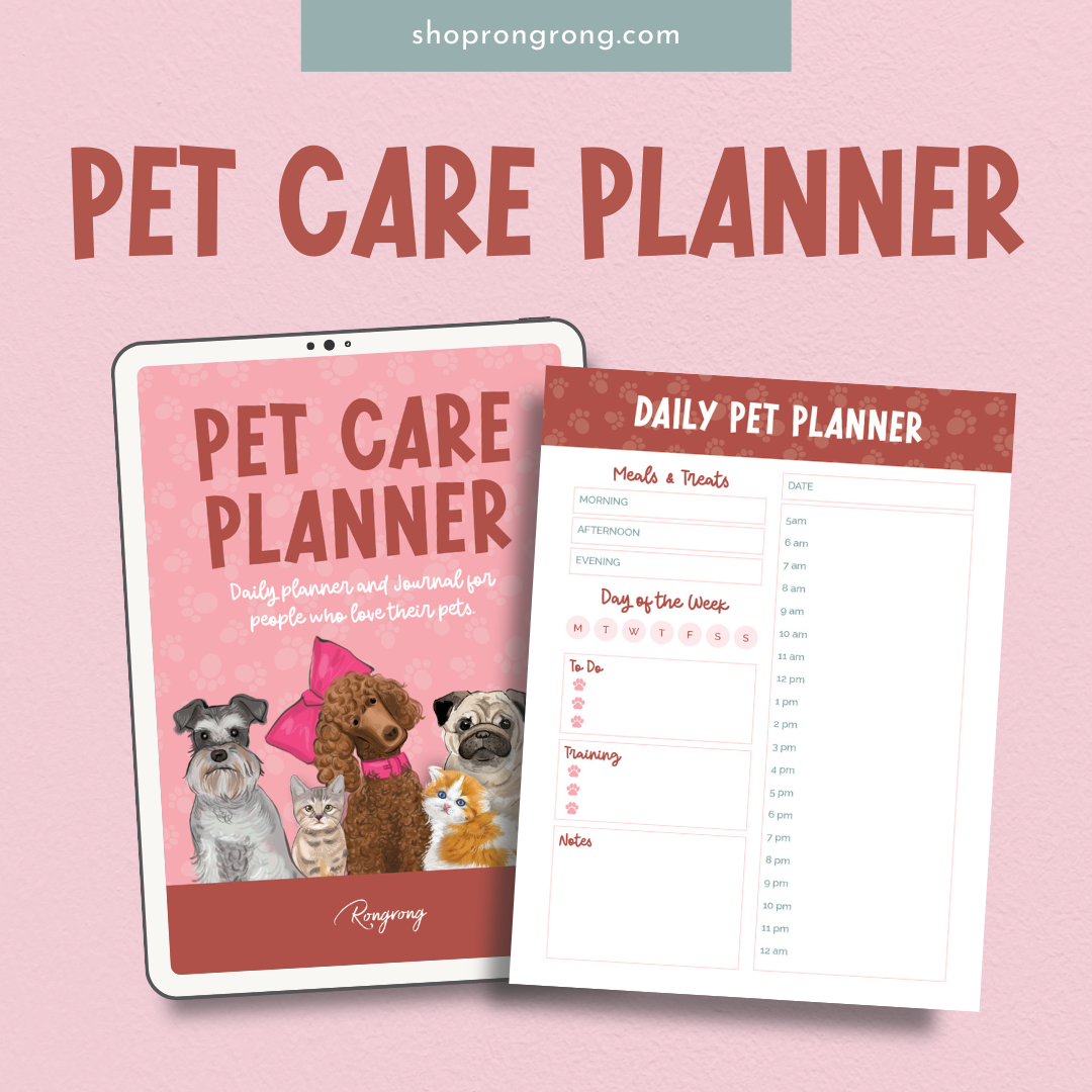 PET CARE Digital Planner | Digital DOWNLOAD | Shop Rongrong