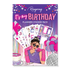 Sticker pack cover featuring vibrant birthday-themed designs, with colorful balloons, cakes, and festive lettering.