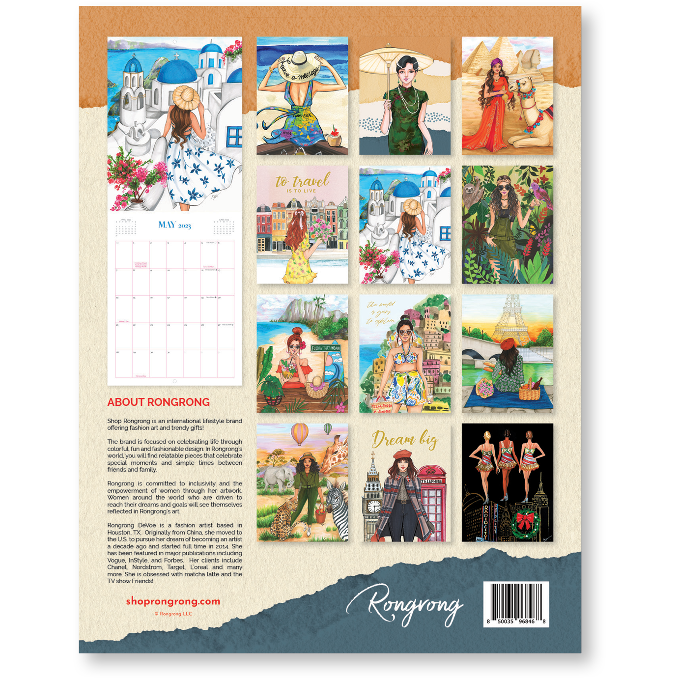 Wanderlust 2023 Calendar - Rongrong DeVoe - Shop Rongrong