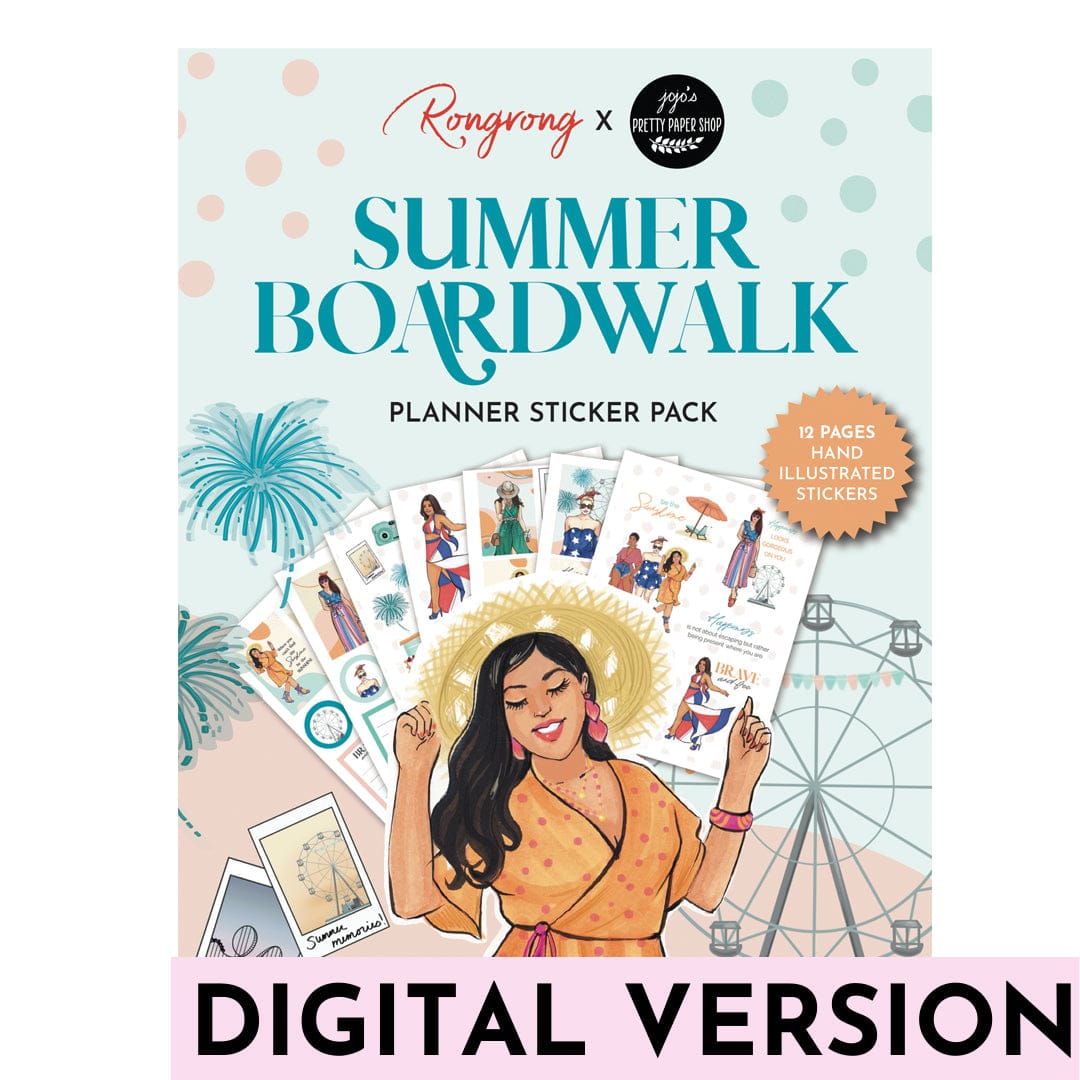 RR Summer Boardwalk Digital Cover Sticker Pack