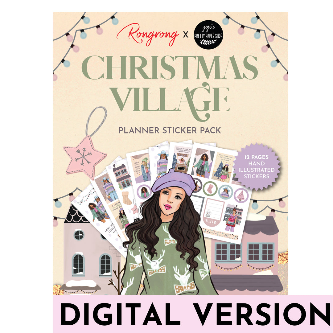 Christmas Village Digital Planner Stickers [DOWNLOAD]