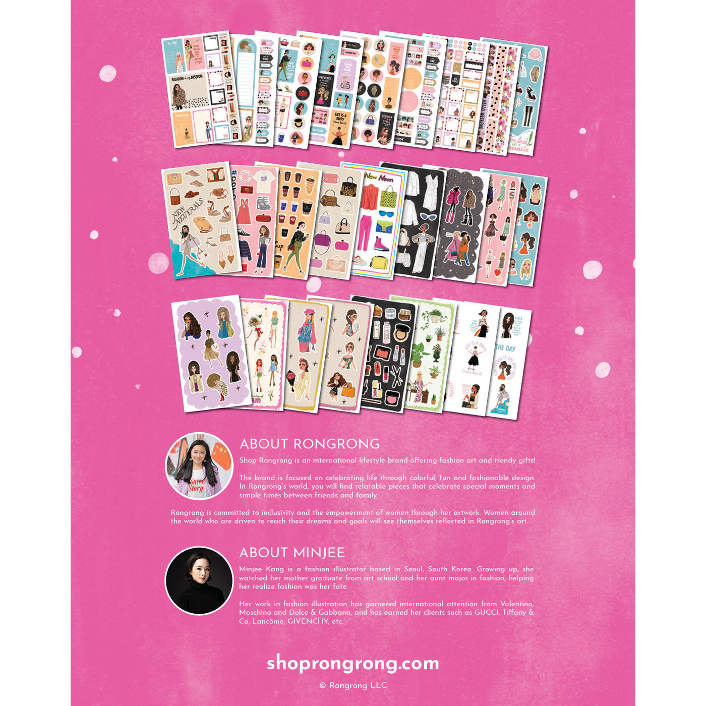 Big Fashion Sticker book - Rongrong DeVoe x Minjee Kang - Shop Rongrong