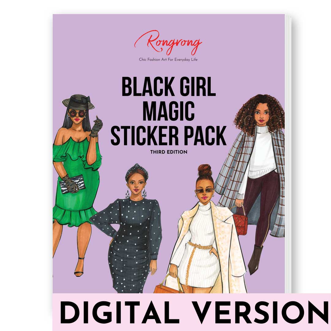 Black Girl Magic sticker pack third edition | Shop Rongrong | Digital Download