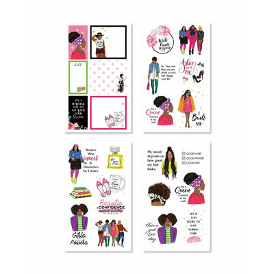 Black Girl Magic Sticker Book Page 2 by Rongrong DeVoe