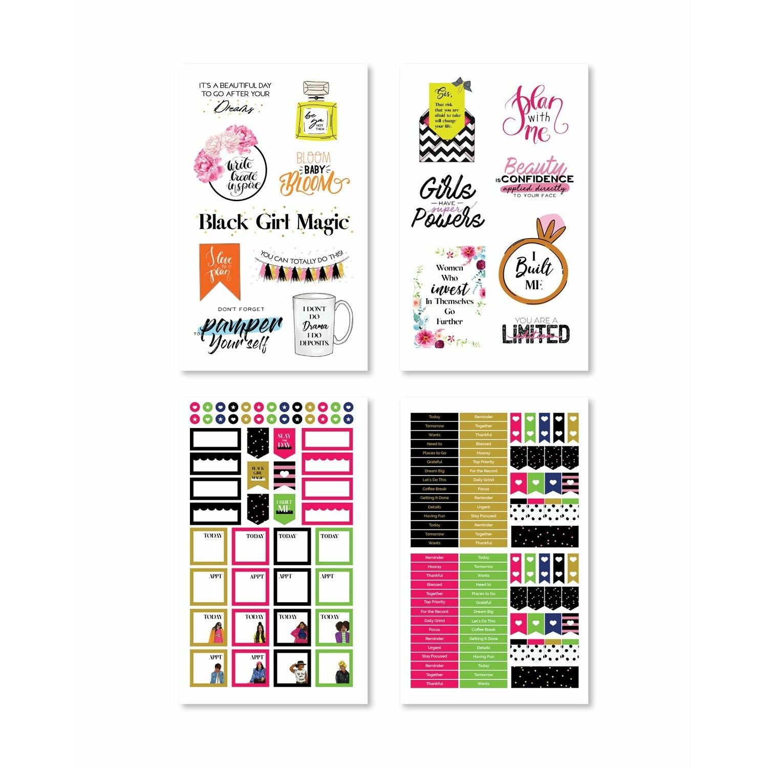 Black Girl Magic Digital Planner Stickers [DOWNLOAD] - Shop Rongrong