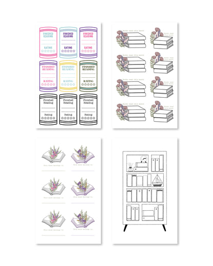 Bookworm Digital Planner Sticker Book - Rongrong DeVoe - Shop Rongrong
