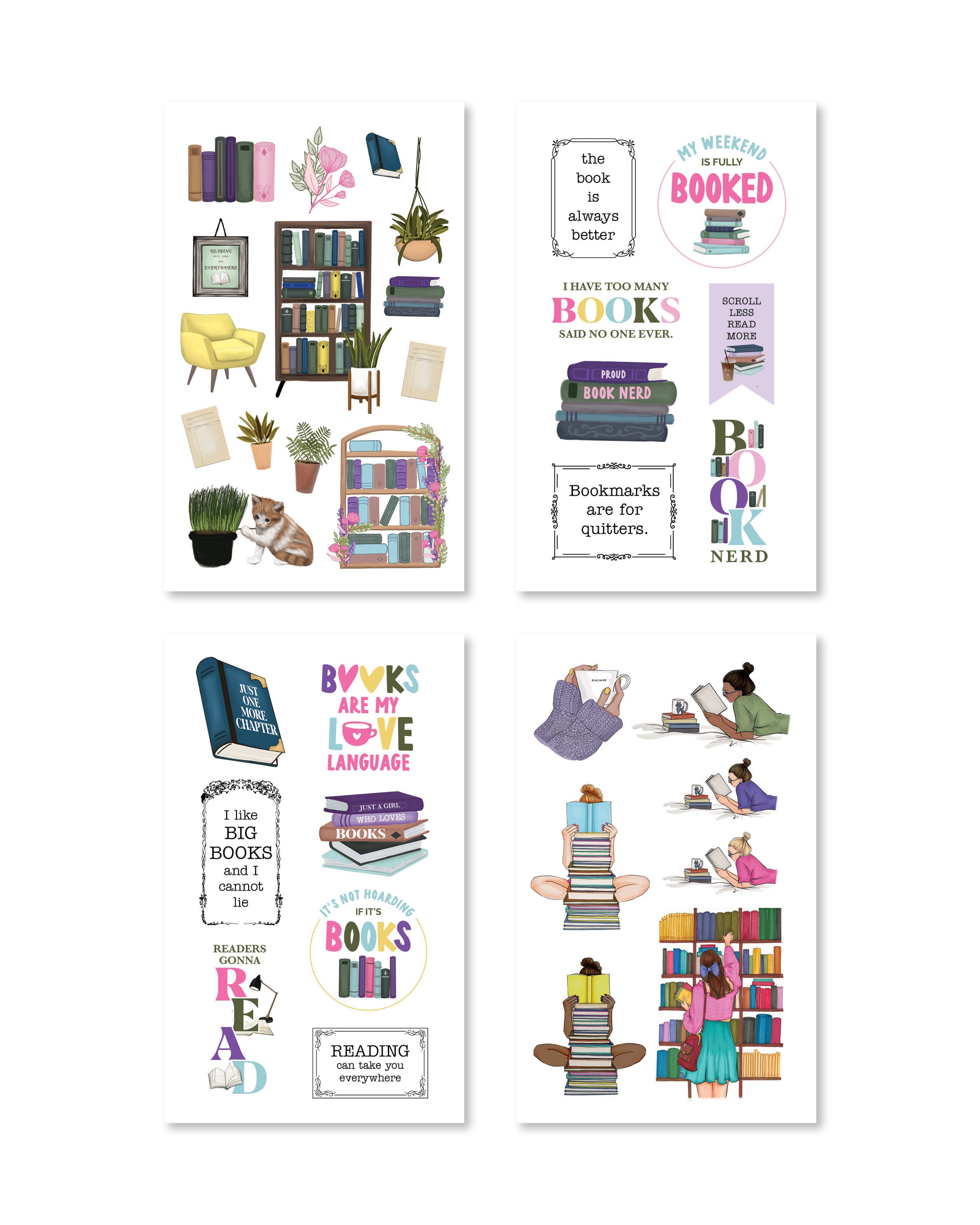 Bookworm Digital Planner Sticker Book - Rongrong DeVoe - Shop Rongrong