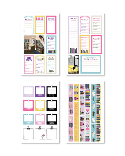 Bookworm Planner Sticker Book - Rongrong DeVoe - Shop Rongrong