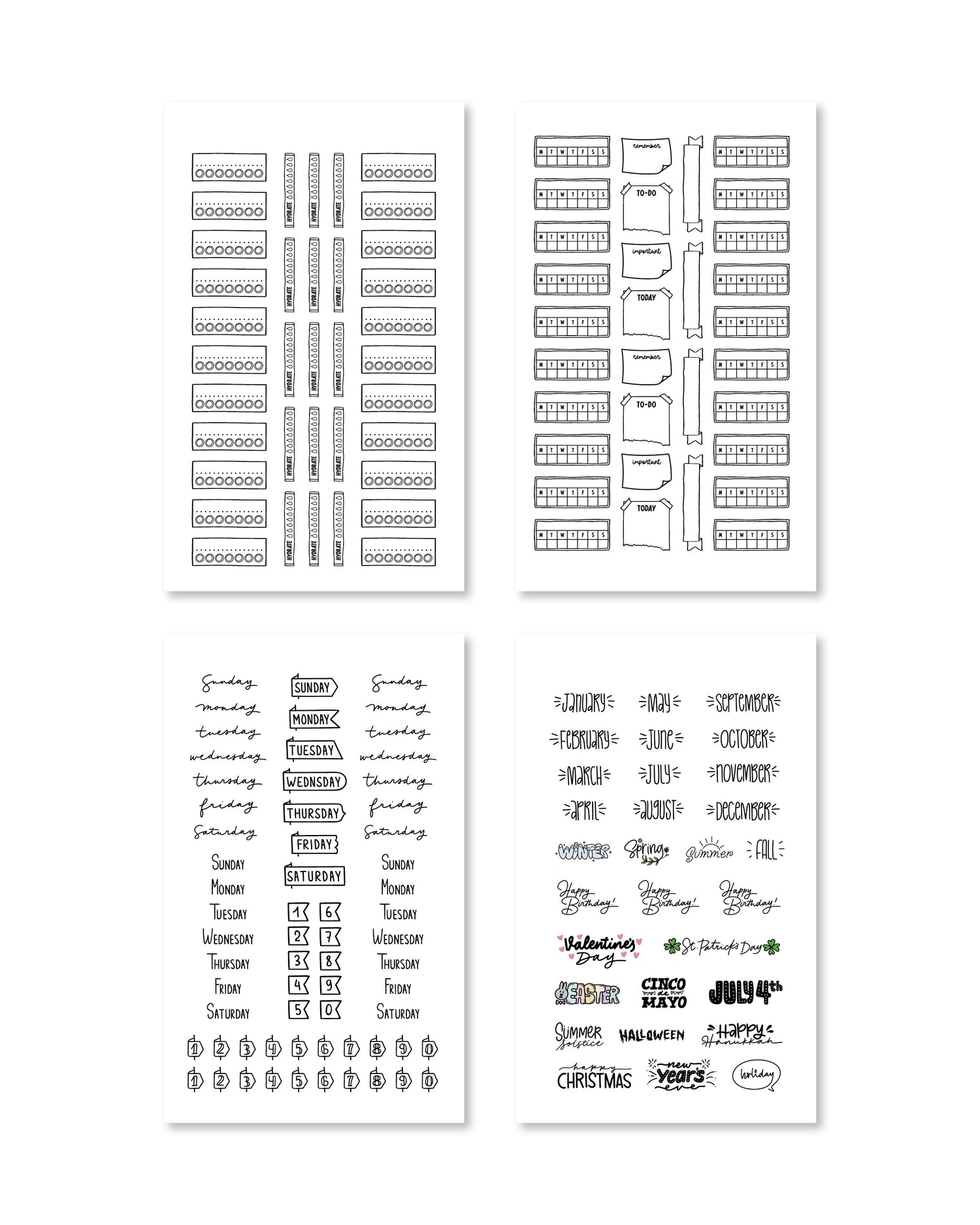 Bullet Journal Digital Sticker Book - Rongrong DeVoe - Shop Rongrong
