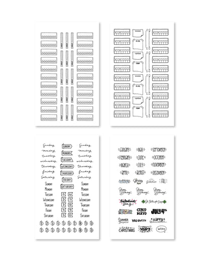 Bullet Journal Digital Sticker Book - Rongrong DeVoe - Shop Rongrong
