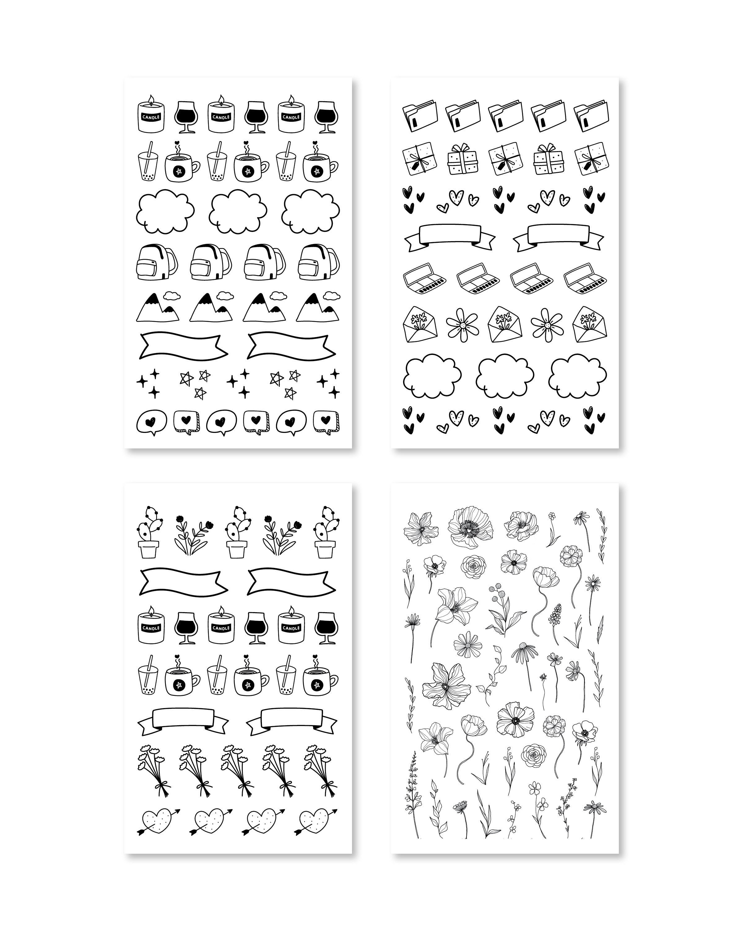 Bullet Journal Digital Sticker Book - Rongrong DeVoe - Shop Rongrong