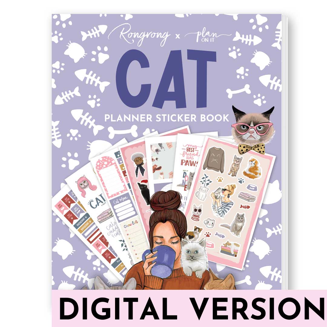 Cat Digital Planner Sticker Book - Shop Rongrong - Rongrong DeVoe