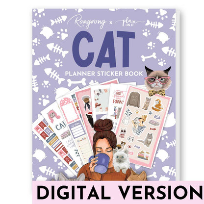 Cat Digital Planner Sticker Book - Shop Rongrong - Rongrong DeVoe