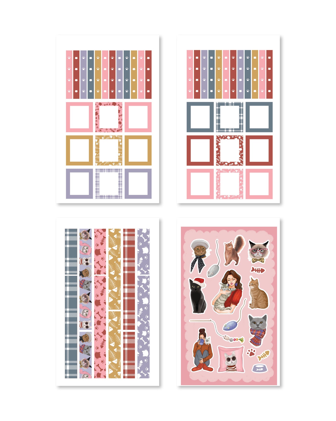 Cat Digital Planner Sticker Book - Shop Rongrong - Rongrong DeVoe