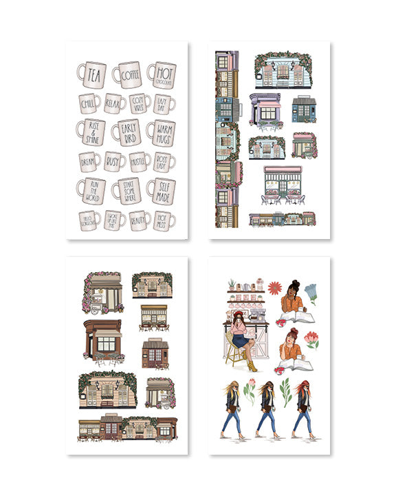 Coffee Queen Planner Sticker Book - Shop Rongrong - Rongrong DeVoe