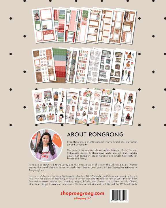 Coffee Queen Planner Sticker Book - Shop Rongrong - Rongrong DeVoe