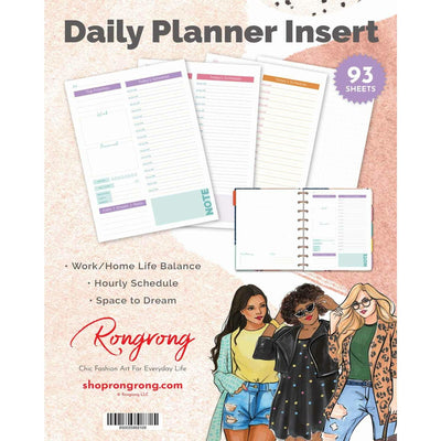 DAILY PLANNER INSERT - CLASSIC SIZE - QUARTERLY SUPPLY by Rongrong DeVoe- Back Cover