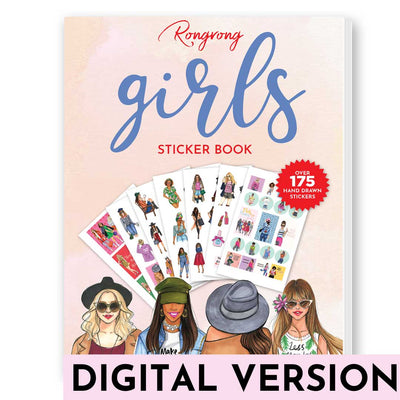 Fashionista girl digital sticker book - Rongrong DeVoe - Shop Rongrong