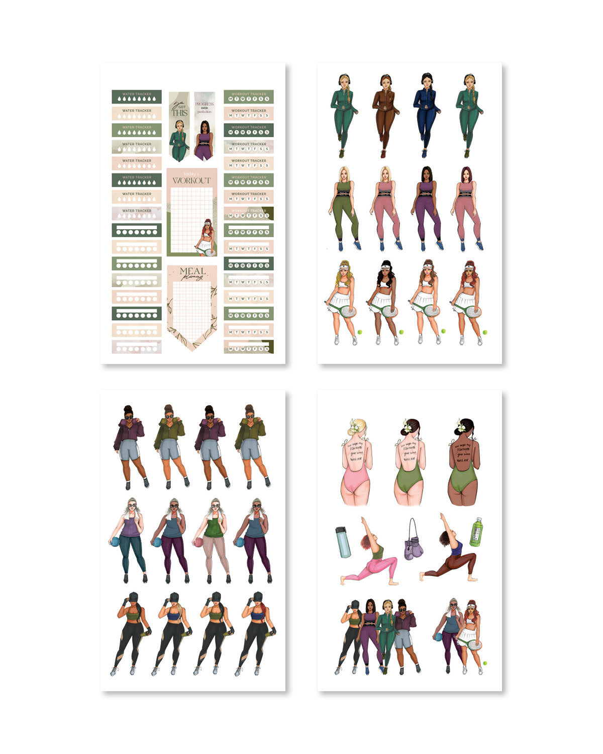 Fitness digital planner sticker book - Rongrong DeVoe - Shop Rongrong