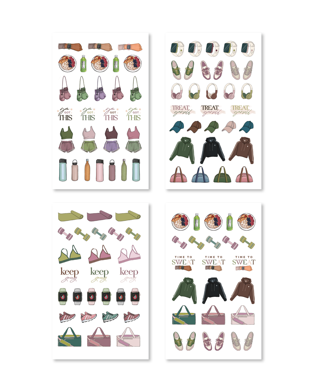 Fitness digital planner sticker book - Rongrong DeVoe - Shop Rongrong