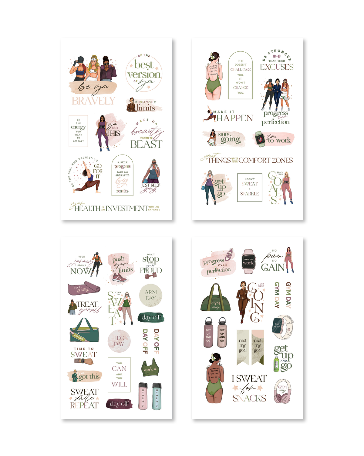 Fitness digital planner sticker book - Rongrong DeVoe - Shop Rongrong